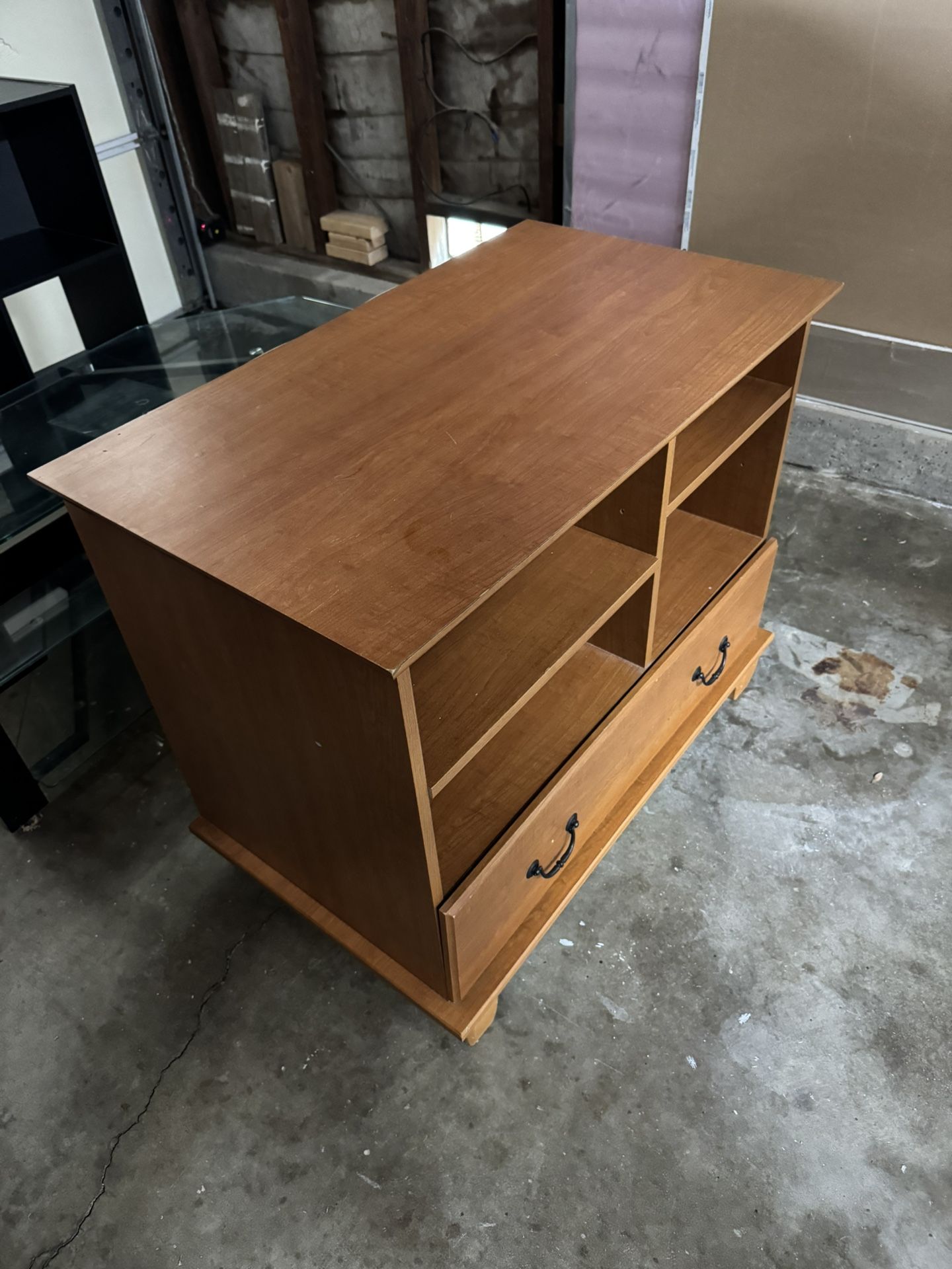 Wood Tv Stand/book Case