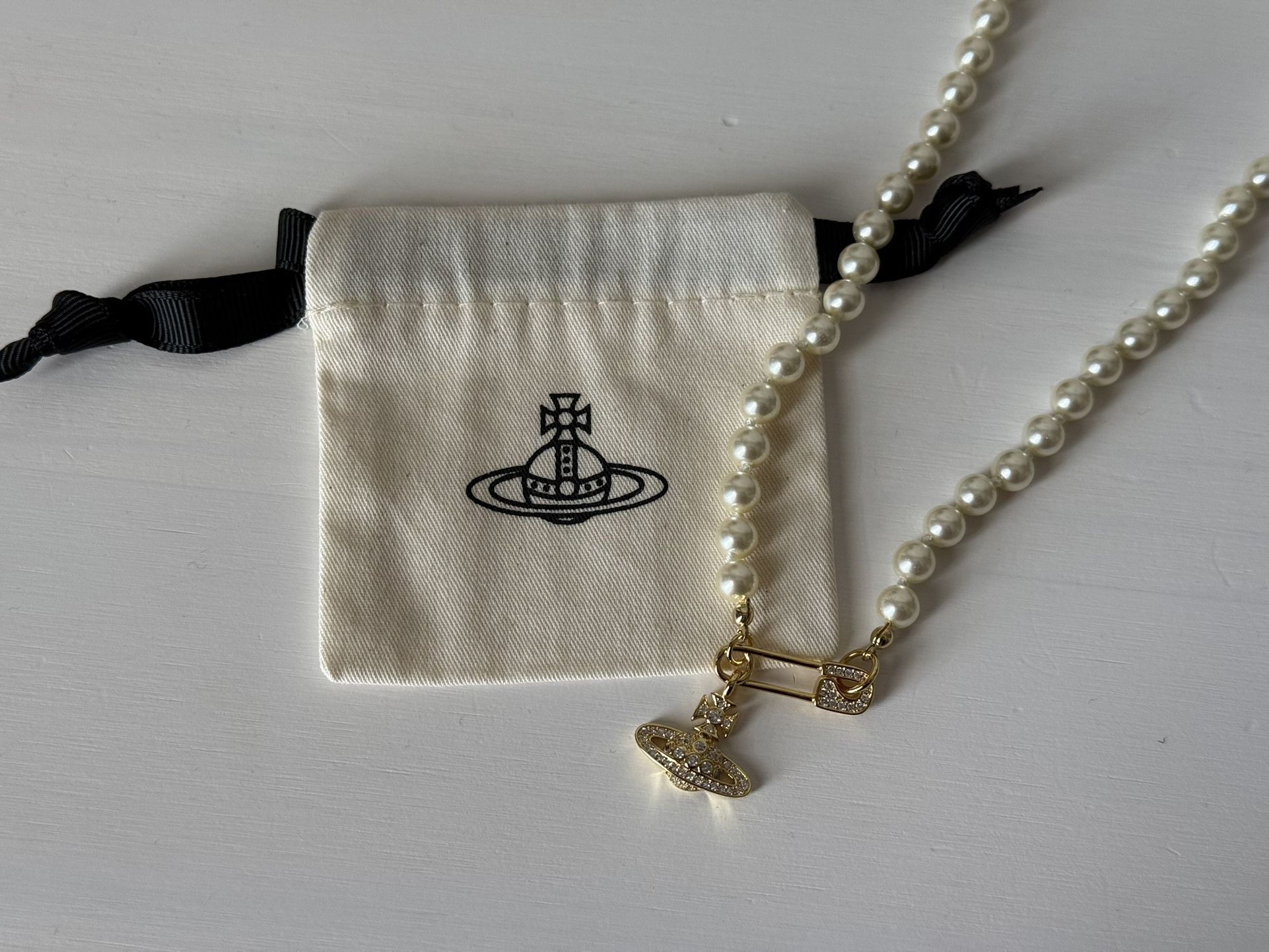 Vivienne Westwood Pearl Choker Necklace