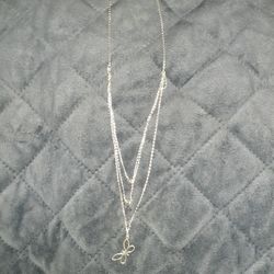 Sterling Silver Three Layer Necklace