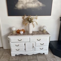 White Long Dresser