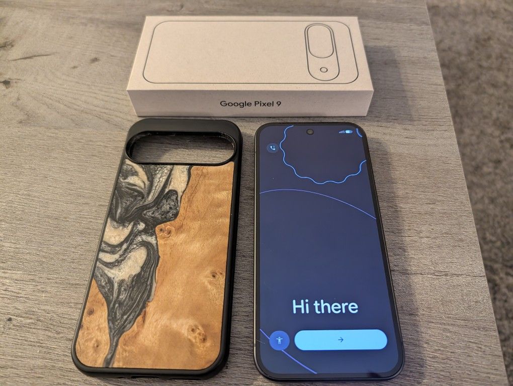 Google Pixel 9 Unlocked with case
