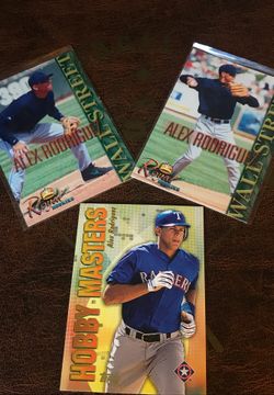 2001 TOPPS BASEBALL HOBBY MASTERS ALEX RODRIGUEZ #HM8 RANGERS & Alex Rodriguez 2000 Royal Rookies Wall Street Limited Edition Baseball ⚾️ Cards!