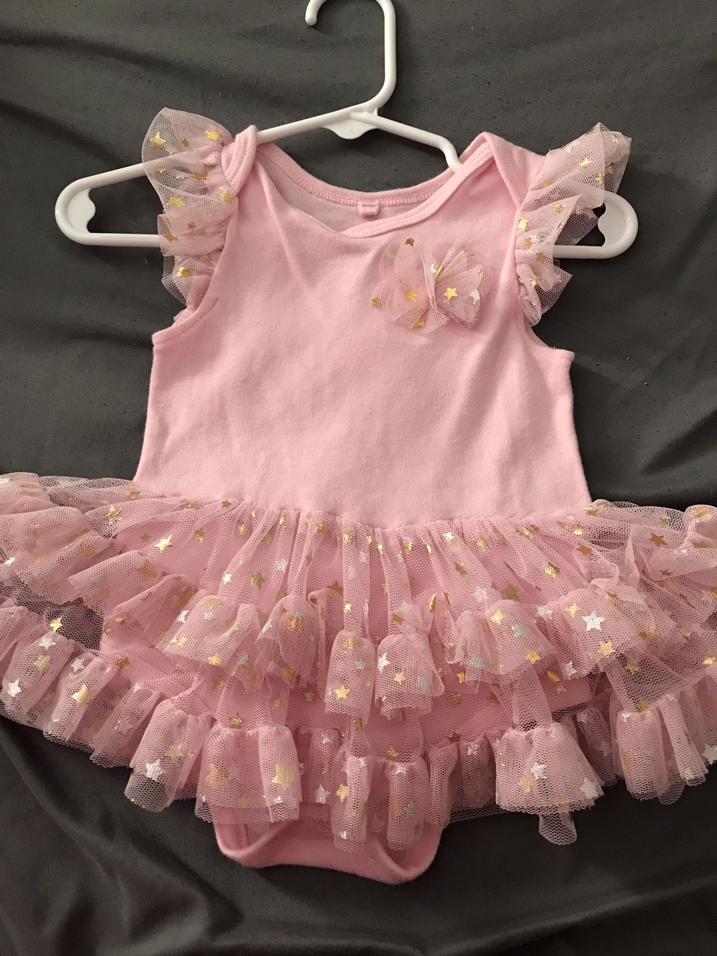 Pink Onesie 6M w/ Angel Wings