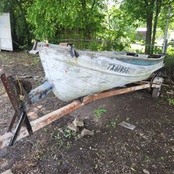 Aluminum John Boat With Trailer 