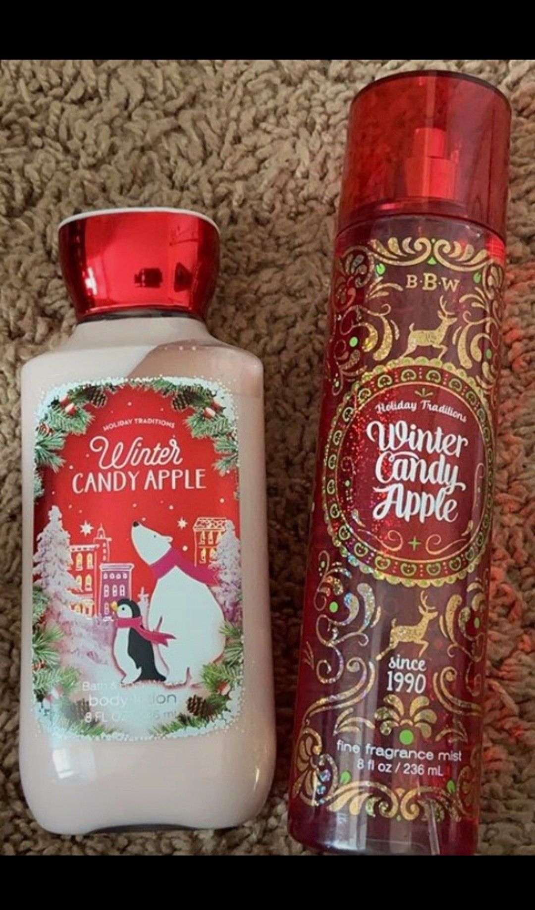 BBW Winter Candy Apple Body Lotion and Spray