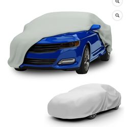 Budge Basic Car Cover, Lightweight, Breathable Indoor Car Protection, Size 5 for Full Size Vehicles