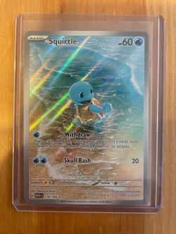151 Squirtle Pokemon Card