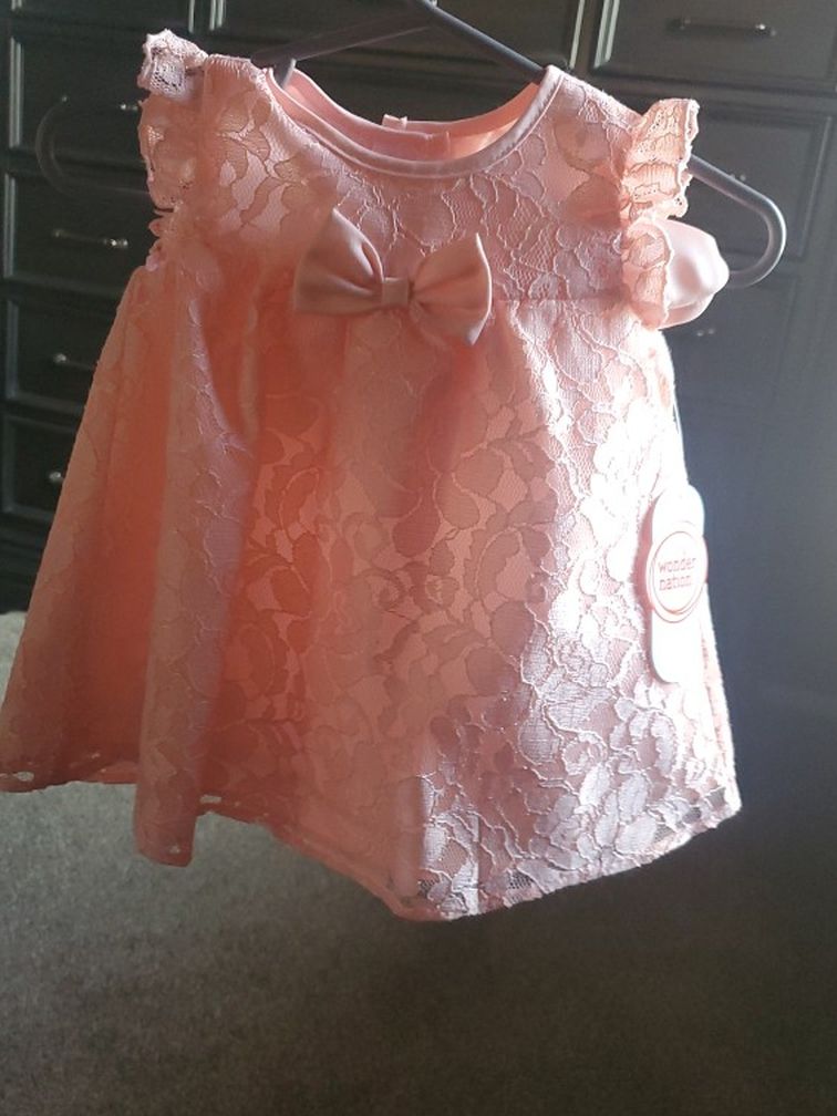 Brand New Easter Dress Pink 0-3 Months