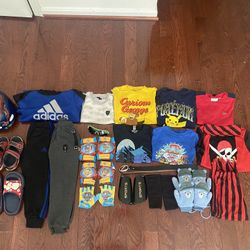 Bundle of Boys Clothing and Accessories 33 Pieces 3-5T