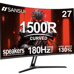 Sansui 27” Curved Gaming Monitor - Brand New