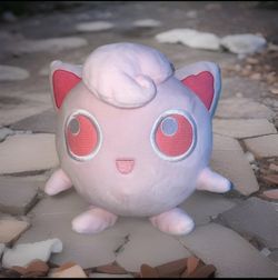 Limited Edition Pokemon ALL PINK 7”Jigglypuff Plush 2021 Monochromatic..(#20)