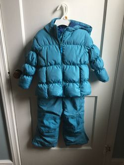 Down Coat and Snow Bibs 3T/4T Land’s End