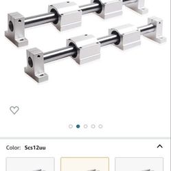 DINGGUANGHE-CUP Professional Linear Rail Linear Support for Guide Rail Shaft Linear Bearing Housing SCS UU Linear Rail Clamp SK (Color : SCS12UU, Guid