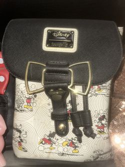 Loungefly Disney Minnie And Mickey Gold Bow Hardware