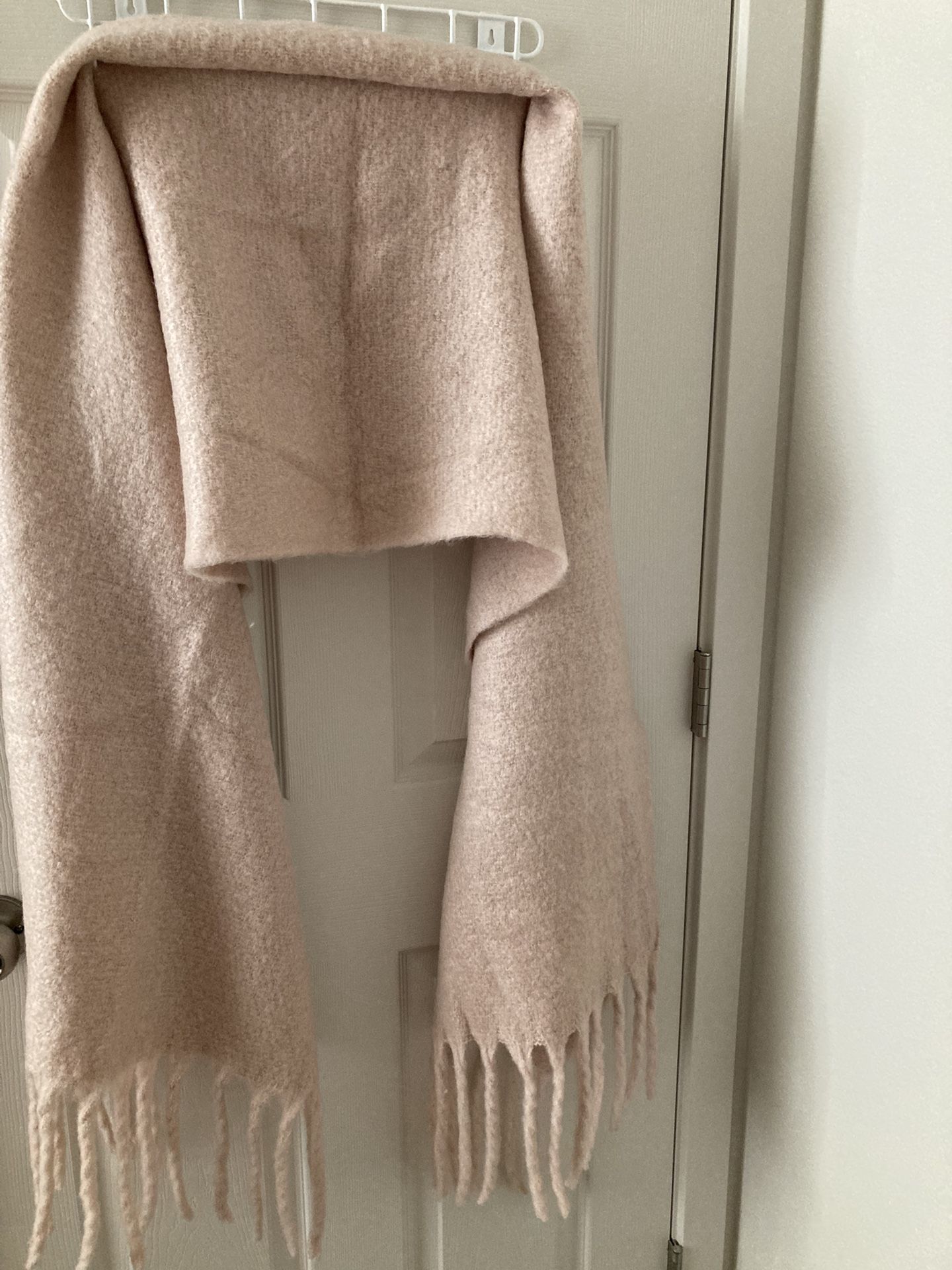 Chilean Pink Wool Shawl Wrap