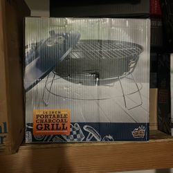 Portable Charcoal Grill 14 Inch New