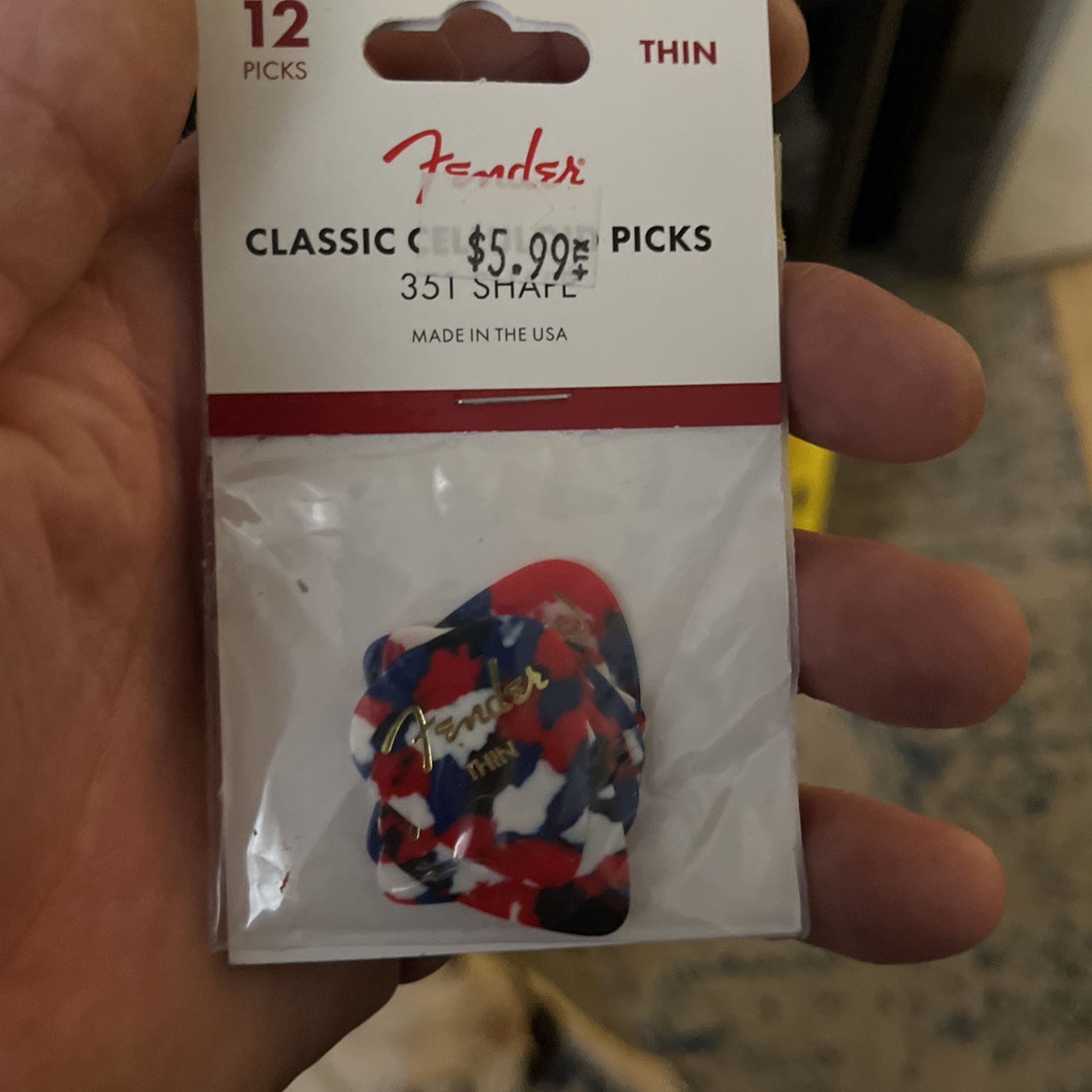Fender Thin Guitar Picks