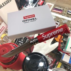 Supreme Opinel No.08 Folding Blade Red