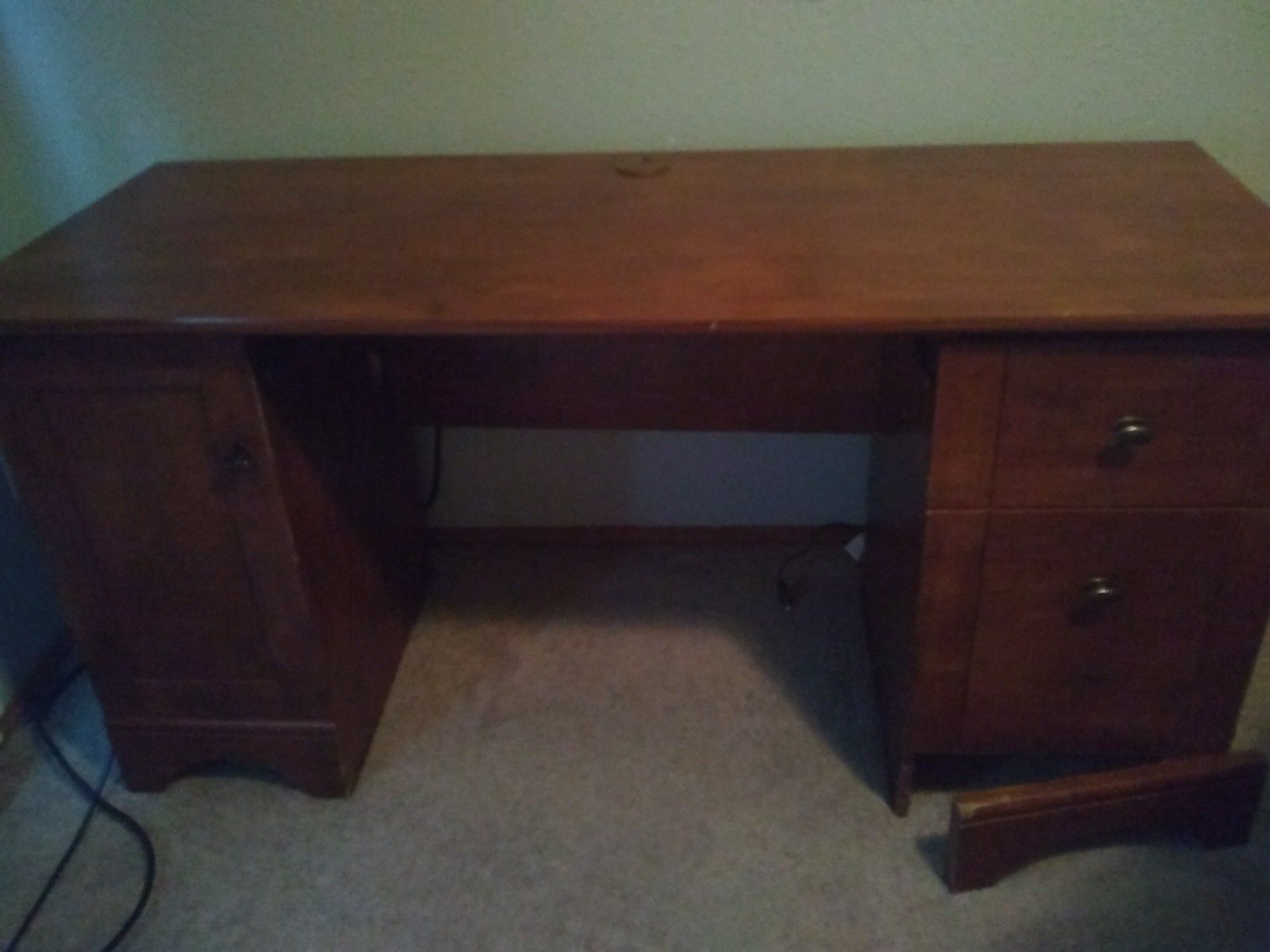 FREE Wood desk with file drawer