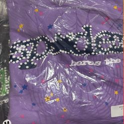 Purple Spider Hoodie Size M