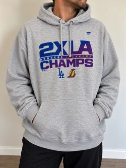 Dodgers Lakers 2XLA Champions Hoodie Men’s 4XL