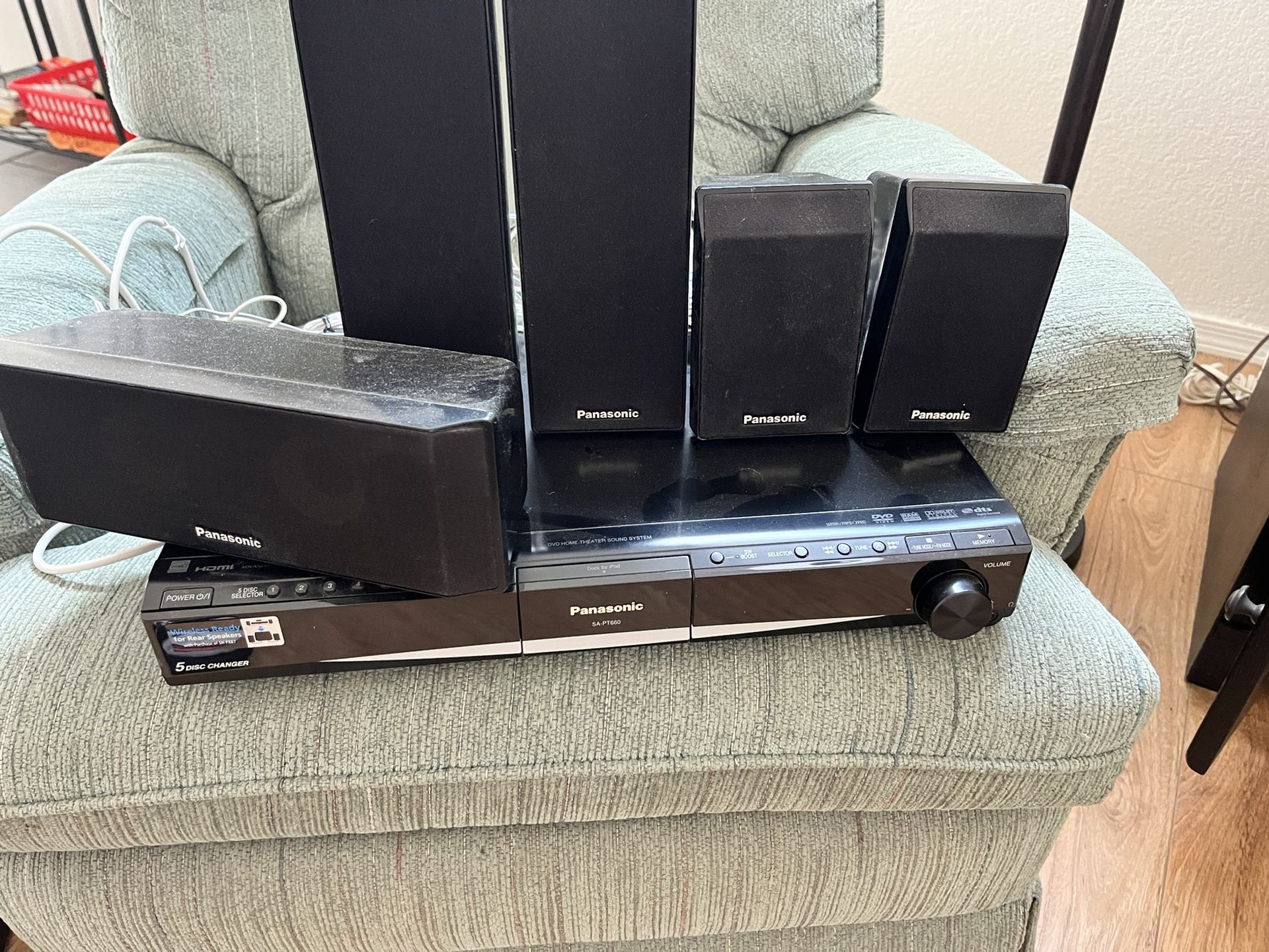 Panasonic Speaker Surround Sound System 5 Speakers