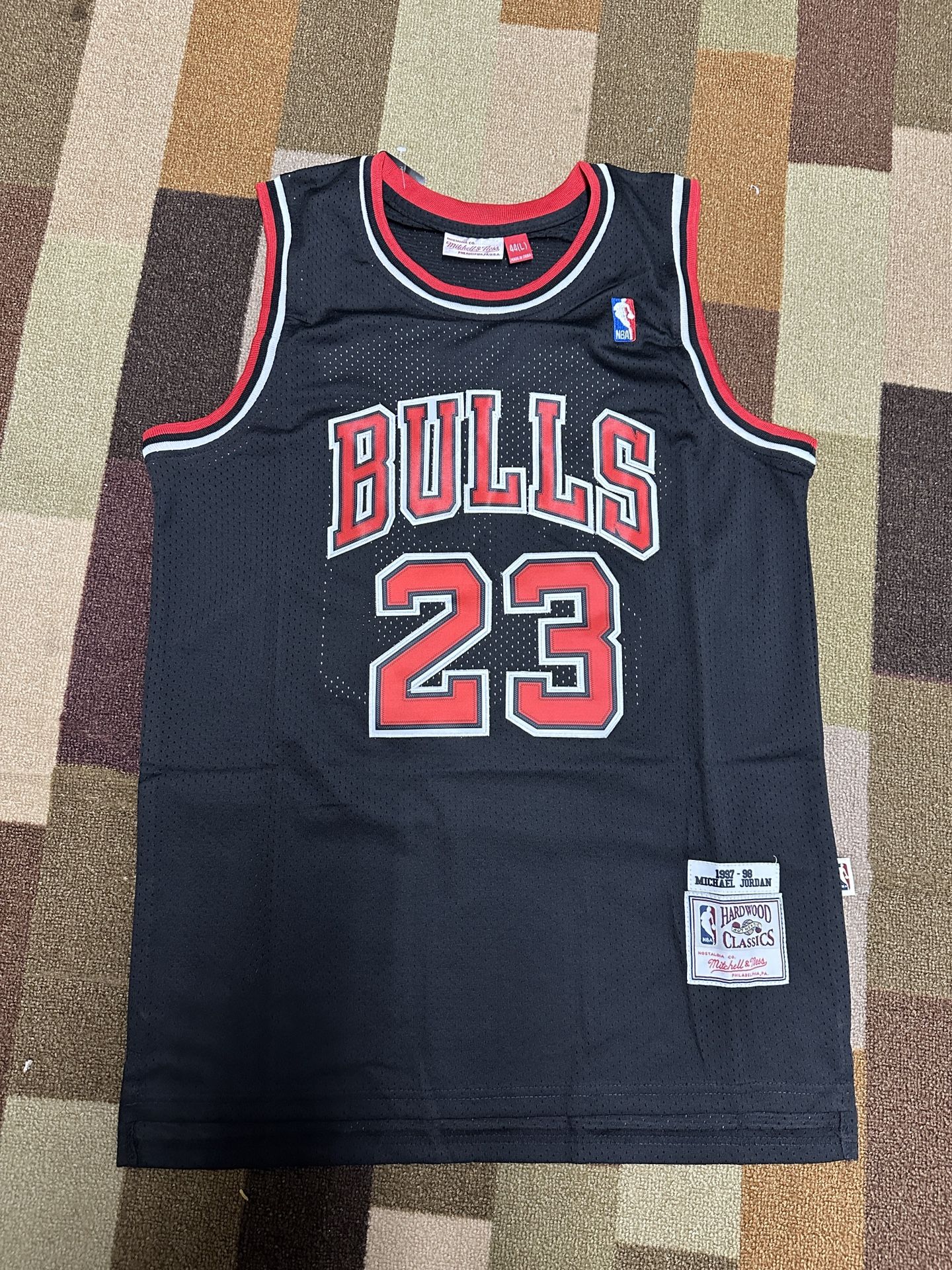 Jordan Black Chicago Bulls Basketball Jersey