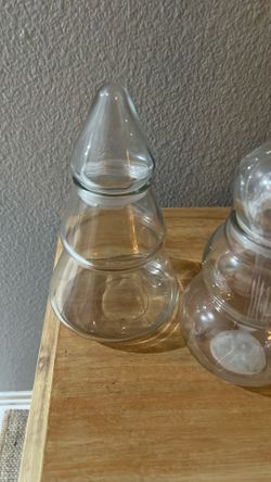 Glass Christmas Tree & Snowman