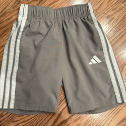 Adidas Boys Taupe/Gray Shorts Size 8