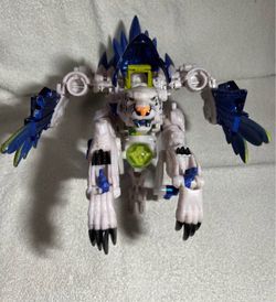Vintage 1999 harbro transformers beast wars transmetals 2 tigerhawk incomplete