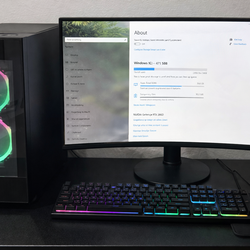 Gaming Desktop PC Setup – RTX 2060 – 16GB RAM – Ryzen 5 – Includes Curved Monitor