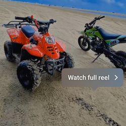 DIRTBIKE & 4-WHEELER FOR SALE NEED GONE ASAP $800 FOR BOTH ‼️‼️‼️‼️‼️🏍️🏍️💚💚