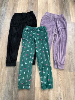 Small (6/7) - Set of 3 Cat & Jack Velour Pants