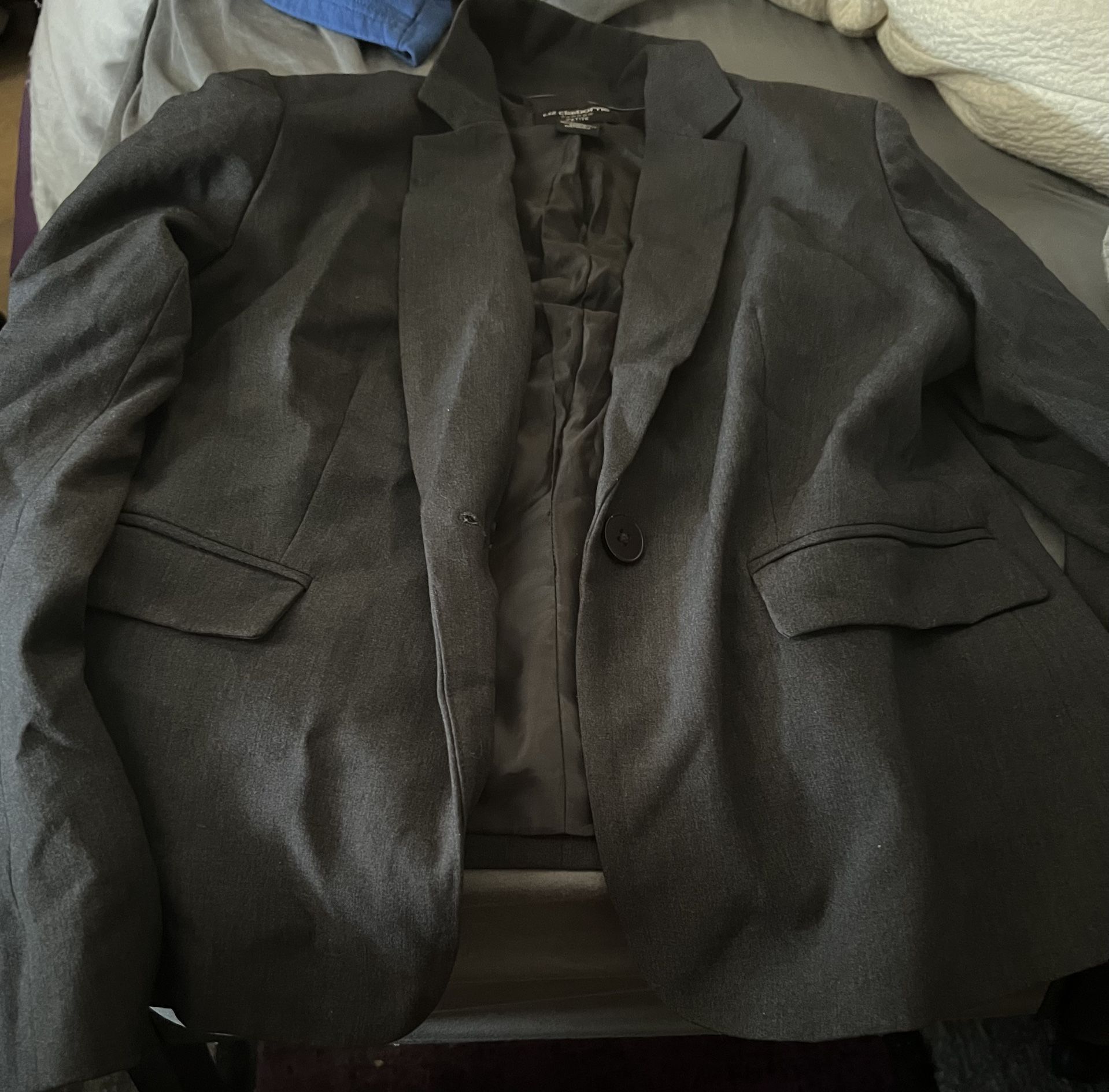 Liz Claiborne Gray Blazer