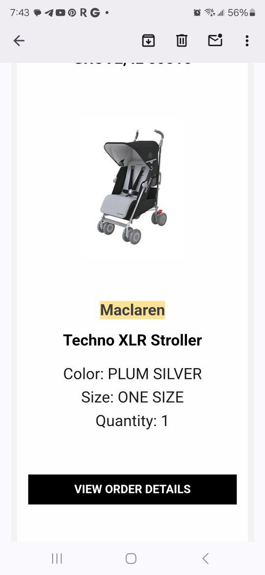 Maclaren TEechno XLR  Stroller 