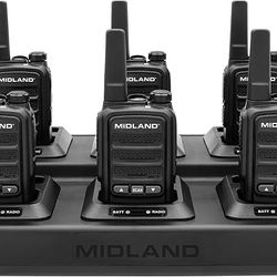 Midland BR10 Heavy-Duty Business Walkie Talkies – 2-Watt Long Range Two-Way Radios, FRS License-Free