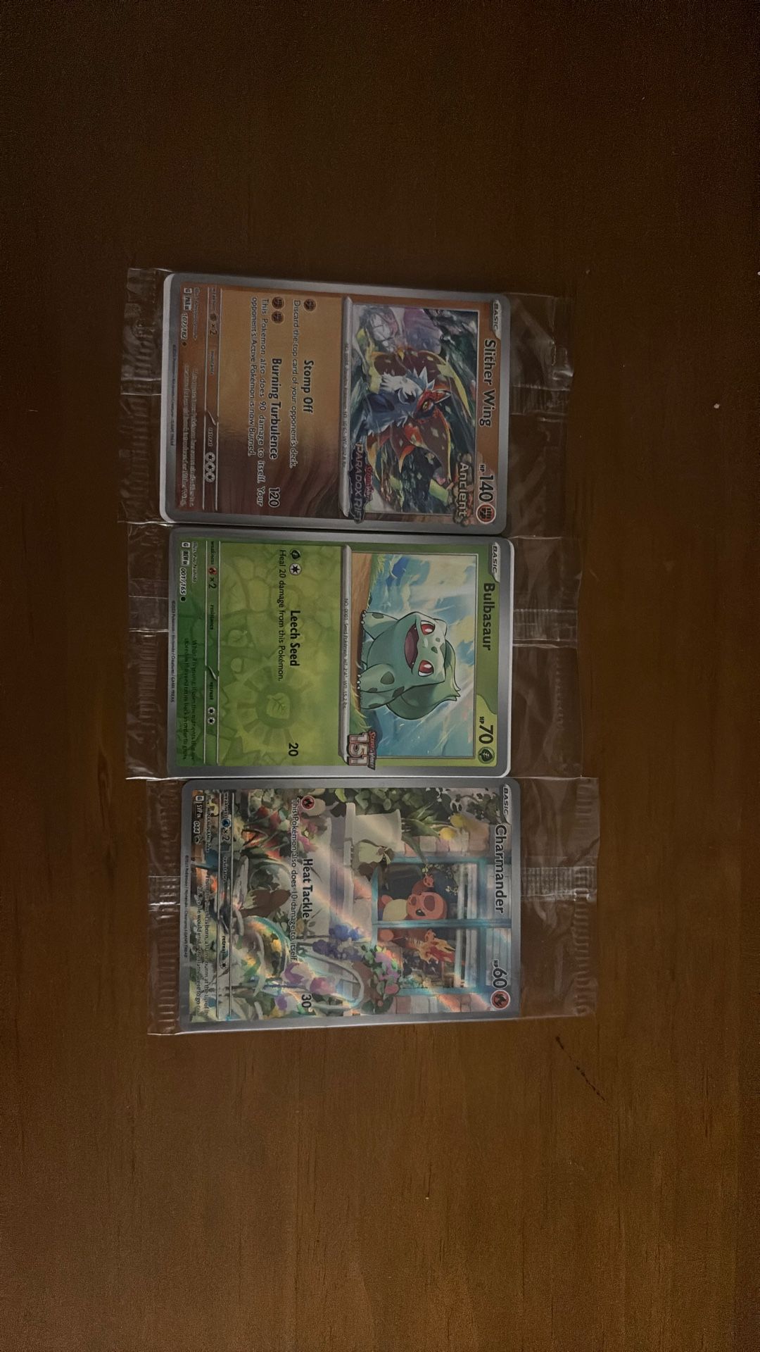 3 Sealed Pokémon Cards