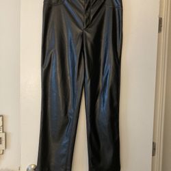 Faux Leather Pants