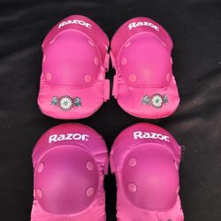 Razor Girls Pink Elbow & Knee Pads
