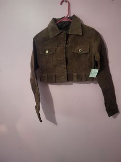 New Rue 21 size small leather half jacket