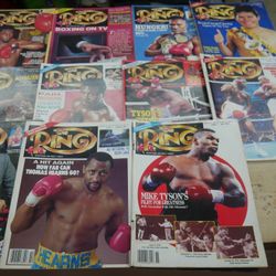  LOT 11 THE RING VINTAGE MAGAZINES 1991 JANUARY-NOVEMBER GOOD CONDITION.   