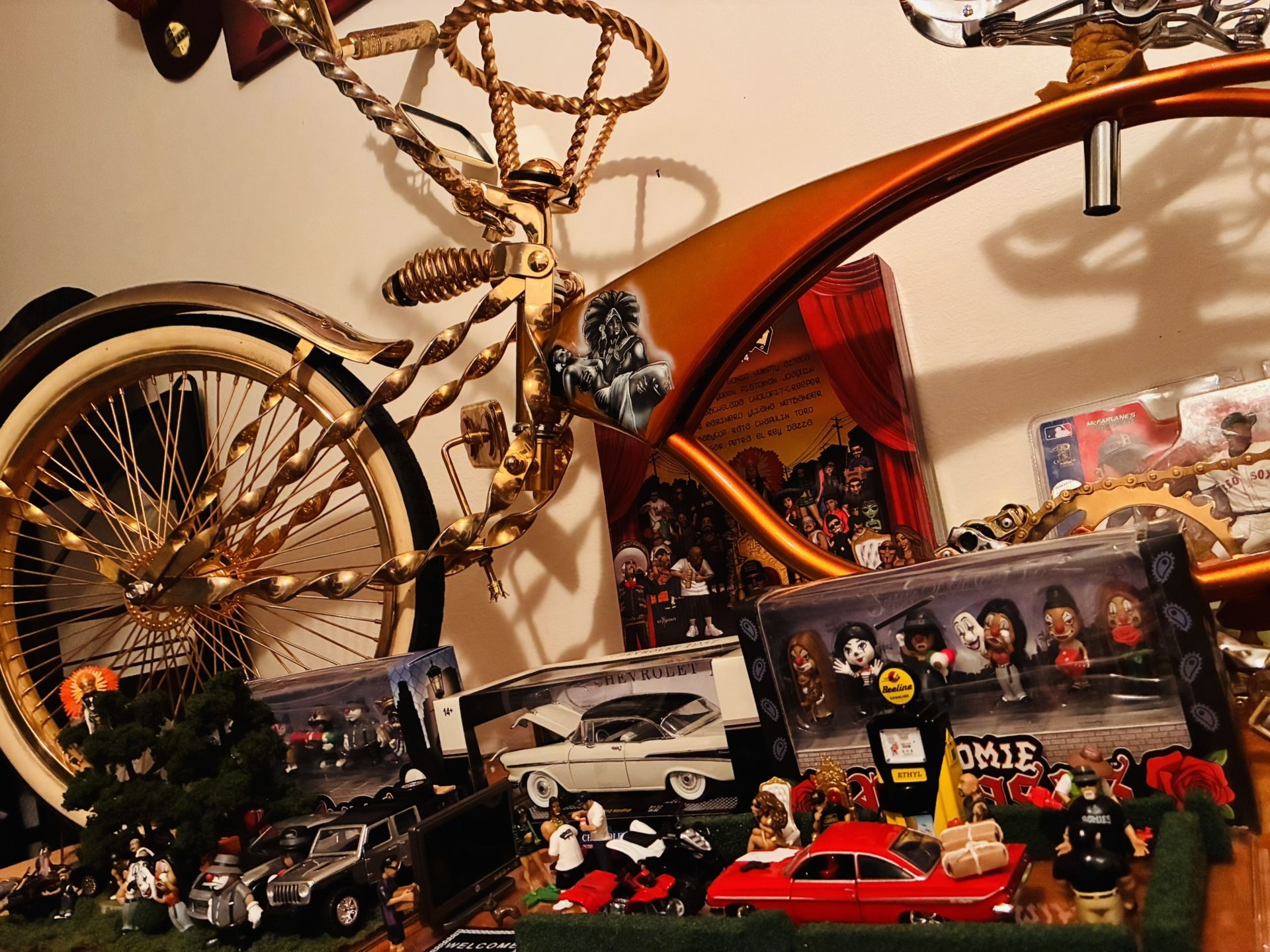 Custom Gold Lowrider Bike