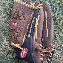Rawlings Baseball Glove Leather RL140B 14 Inch Glove Brown RHT