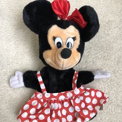 Vintage Disney Minnie Mouse 12” Puppet 
