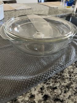 Glass pan bowl