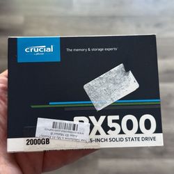 Crucial BX500 2TB 3D NAND SATA III 2.5" 6Gb/s 2.5" Internal Solid State Drive