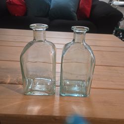 Vintage italian bottles used for storing dressings. Set of 2