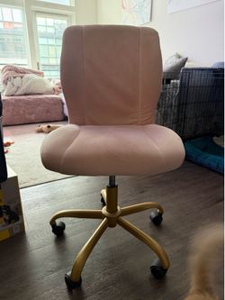 Blush home office chair