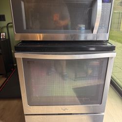 Whirlpool Oven & Microwave Set – Stainless Steel