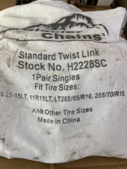 Snow tire Chains